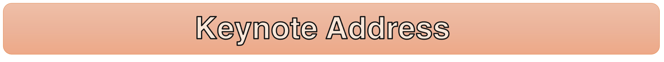 orange banner  with black text of Keynote address